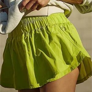 Free People Way Home Skort in Limelight